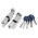 Цилиндровый Punto (Пунто) механизм (Z402/80) Z4002Knob80(30+10+40) с вертушкой CP хром