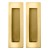 Ручка Armadillo (Армадилло) для раздвижных дверей SH.URB153.010 (SH010 URB) GOLD-24 золото 24К