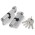 Цилиндровый Fuaro (Фуаро) механизм (100 ZM/80) 1000ZMKnob80(30+10+40) CP хром 5Key с вертушкой