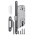 Корпус Fuaro (Фуаро) врезного замка c защёлкой PLASTP85C-50 (P85C-50) GR графит