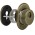 Броненакладка Fuaro (Фуаро) DEF.CRE/OV-set.9726 (DEF 9726) M6x90 врезная с чашкой AB-6 зелёная бронза