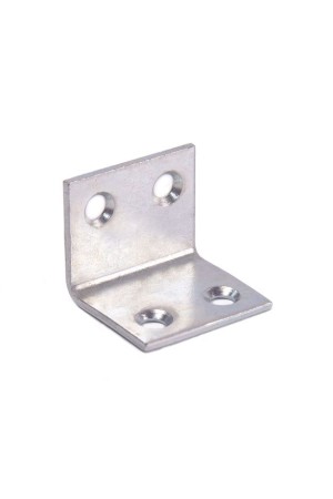 Уголок skobis (СКОБИС) мебельный 25 (25x25x30x2) цинк белый