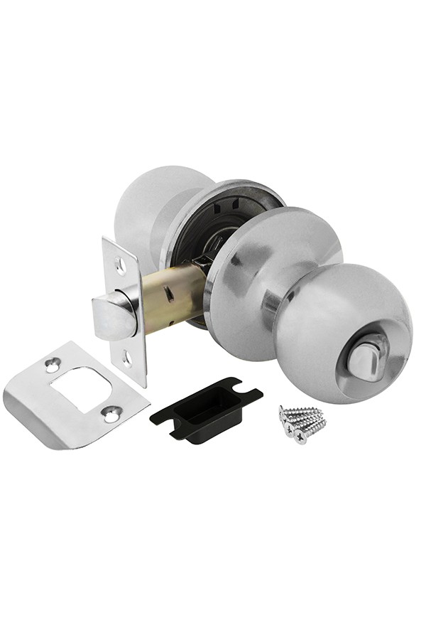 Ручка Ajax (Аякс) защелка DK682 CP-BK (6082 CP-B) (фик.) хром