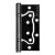 Петля Fuaro (Фуаро) универсальная без врезки IN4500W-BL BN (500-2BB/BL 100x2,5) черный глянец БЛИСТЕР Петля Fuaro (Фуаро) универсальная без врезки IN4500W-BL BN (500-2BB/BL 100x2,5) черный глянец БЛИСТЕР