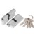 Цилиндровый Ajax (Аякс) механизм (AX100/60) AX1000Key60 (25+10+25) CP хром Цилиндровый Ajax (Аякс) механизм (AX100/60) AX1000Key60 (25+10+25) CP хром