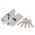 Цилиндровый Ajax (Аякс) механизм (AX200/60) AX2000Key60 (25+10+25) CP хром