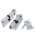 Цилиндровый Fuaro (Фуаро) механизм (200 ZM/90) 2000ZMKnob90(45+10+35) CP хром 5Key с вертушкой