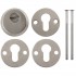 Накладка Punto (Пунто) DEF.SH-al/R-EXT.5513 (A5513) тех упаковка, винт M5x90 SN матовый никель