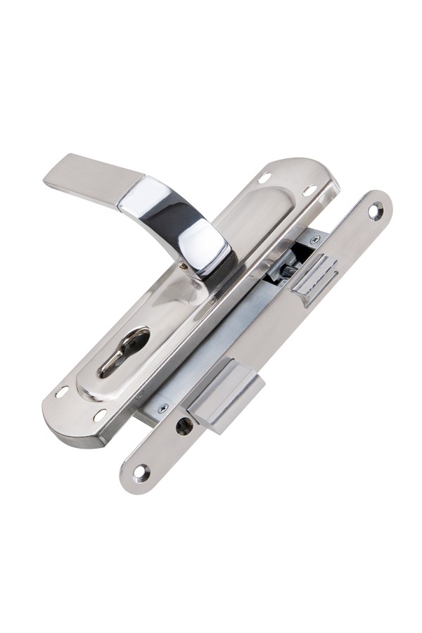Корпус замка Punto (Пунто) с ручкой LOCKSET25.ORION.5558-1 (KIT P25 5558 ORION) SN/CP мат.никель/хром