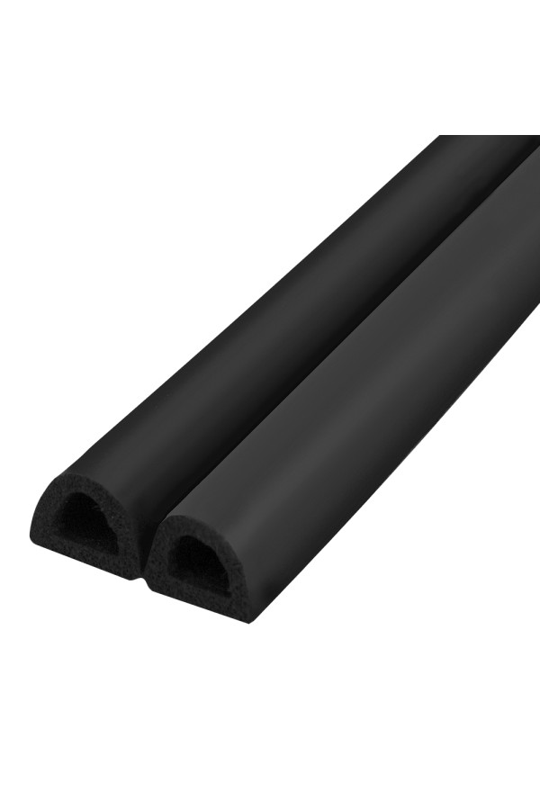 Уплотнитель Fuaro (Фуаро) самоклеящийся ADH/D-12x10mm, BLACK черный 150m
