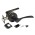 Ручка Ajax (Аякс) защелка DK610 BL-PS (6010 BL-P) (без фик.) черный Ручка Ajax (Аякс) защелка DK610 BL-PS (6010 BL-P) (без фик.) черный
