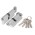 Цилиндровый Ajax (Аякс) механизм (AZ102/100) AZ1002Knob100 (40+10+50) CP хром