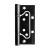 Петля Fuaro (Фуаро) из нержавейки универсальная без врезки IN4500W INOX 304 BL (500-2BB 100x2,5) черный Петля Fuaro (Фуаро) из нержавейки универсальная без врезки IN4500W INOX 304 BL (500-2BB 100x2,5) черный