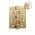 Петля Fuaro (Фуаро) универсальная HEAVY IN4400U GOLD-24 (золото 24K) 100х75х3 мм