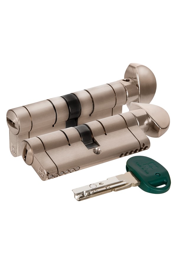Цилиндровый механизм Mottura (Моттура) с вертушкой C31F364601RC5 (82 мм/31+10+41), МАТ.НИКЕЛЬ (верт. 99.506)