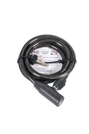 Замок Punto (Пунто) тросовый PK-BIKE-1012-KEY (10х1200) 2key/подвес