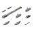 Комплект Armadillo (Армадилло) для раздвижных дверей SLD.Scope.SET3.soft close+roller/80