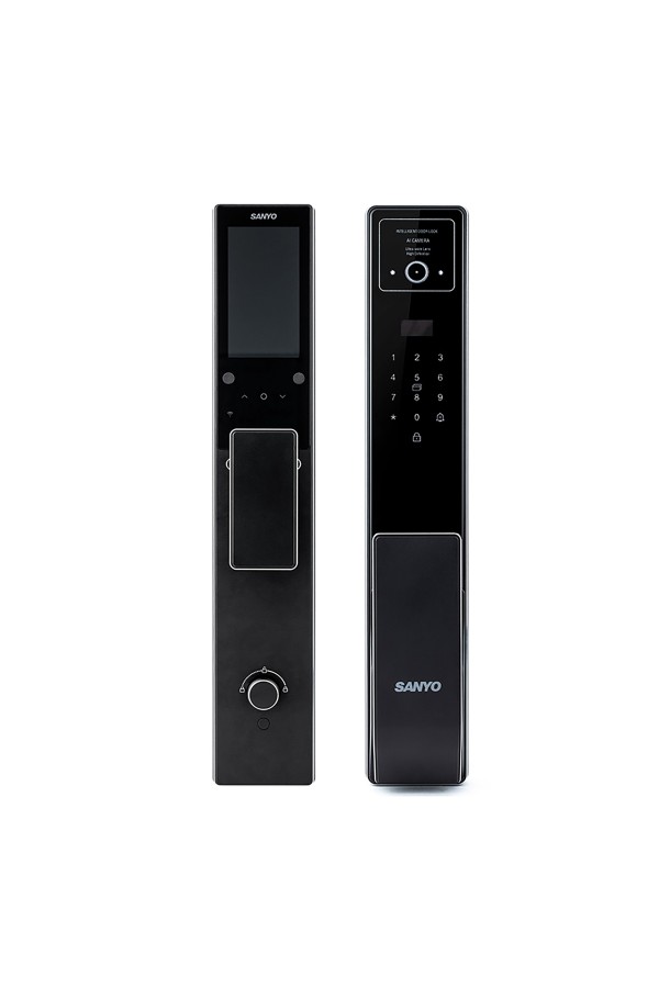 Электронный замок Sanyo D200 Tuya DM70 с WiFi, с видеодомофоном, черный