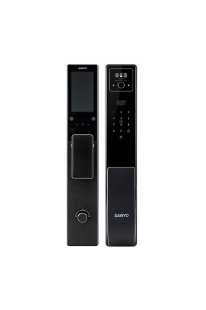 Электронный замок Sanyo D300 Tuya DM70 с WiFi, с распознаванием лиц, черный