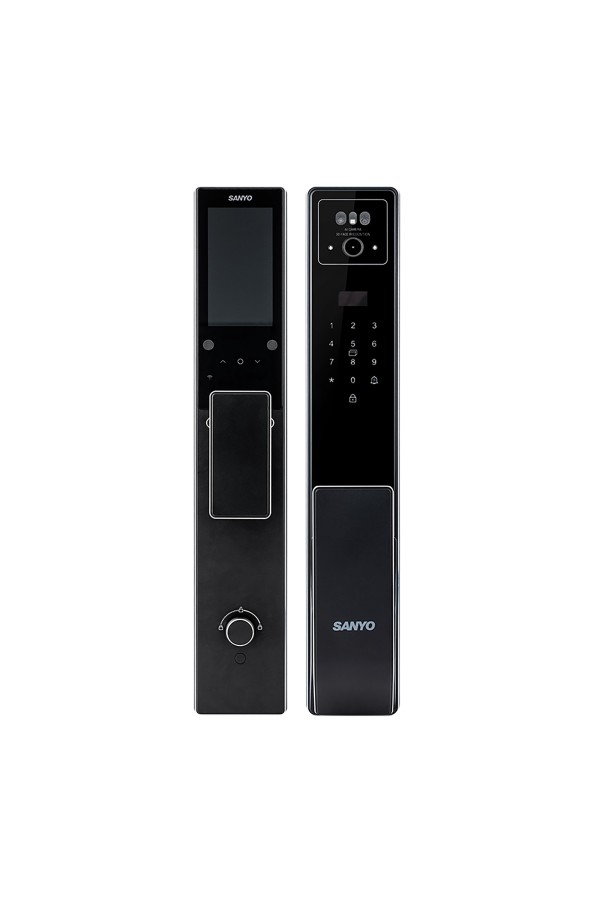 Электронный замок Sanyo D300 Tuya DM70 с WiFi, с распознаванием лиц, черный