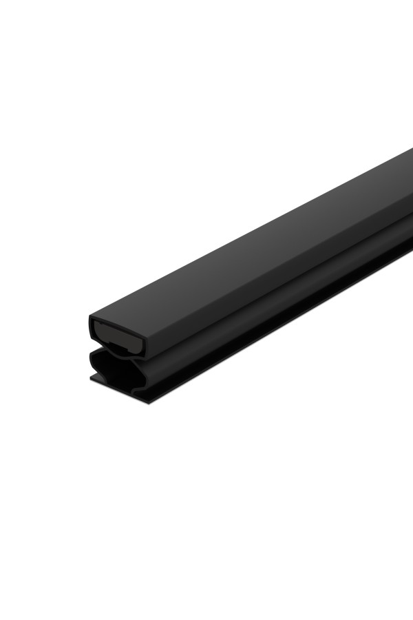 Уплотнитель Fuaro (Фуаро) магнитный самоклеящийся ADH/M-14,5x12,5 мм, черный 2,1 м (120 шт. в упак)