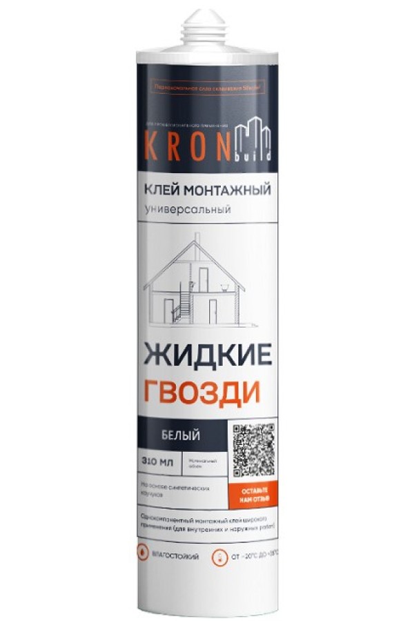 Клей монтажный Жидкие гвозди, белый