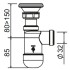 Сифон для умывальника SantecPro AQ36032 1-1/4 дюйма слив Ø 32