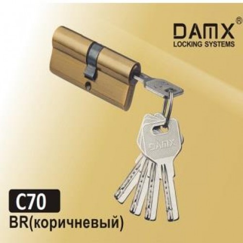 Цил. Мех. DAMX Перфо. Ключ-Ключ C70 Цвет: BR - Коричневый