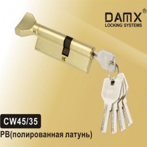 Цил. Мех. DAMX Перфо. Ключ-Ключ C45/35 Цвет: PB - Золото