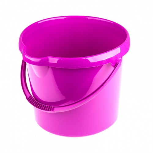 Ведро пластмассовое круглое 12 л, фиолетовое Elfe