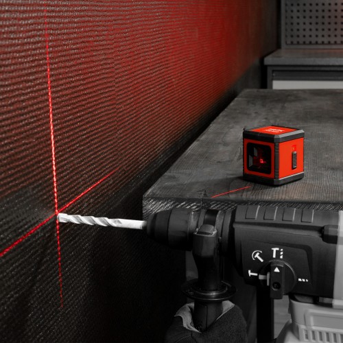 Лазерный уровень XQB RED Basic SET, 10 м, красный луч, батарейки, резьба 1/4