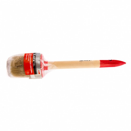 Кисть круглая, Профи №16 (55 мм), натуральная щетина, деревянная ручка MTX