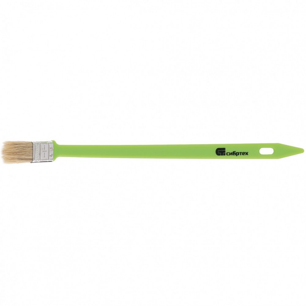 Кисть радиаторная 25 мм, натуральная щетина, пластиковая ручка Сибртех