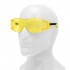 Очки защитные открытые, поликарбонатные, увеличенная желтая линза, регулируемые дужки Denzel