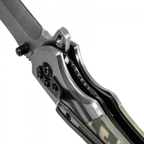 Нож складной, многоцелевой, системы Liner-Lock, с накладкой G10 на классической рукоятке Denzel