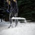 Лопата для уборки снега пластиковая, 460 х 335 х 1300 мм, металлопластиковый черенок, Palisad