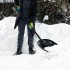 Лопата для уборки снега пластиковая, 385х410х1350 мм, алюминиевый черенок Palisad