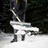 Лопата для уборки снега тротуарная, алюминиевая, 600 х 400 х 1420, деревянный черенок, Россия, Сибрт
