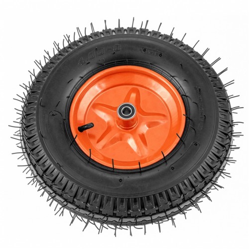 Колесо пневматическое усиленное, шина 8PR, 4.00-8 D400 мм, внутренний диаметр подшипника 20 мм, длин