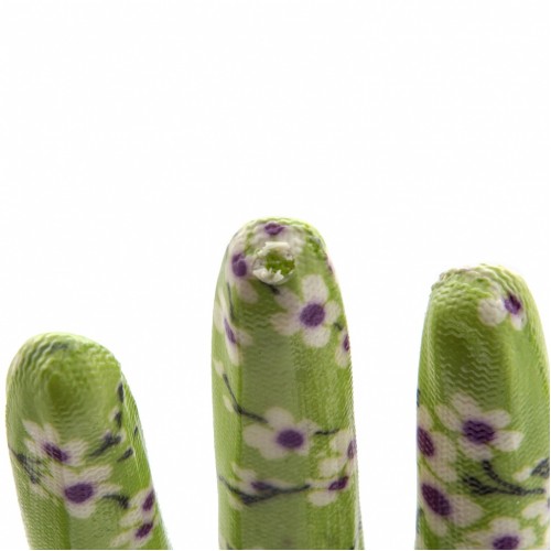 Перчатки садовые из полиэстера с нитрильным обливом, MIX цветов, M Palisad