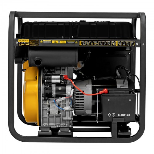 Генератор дизельный DES-85E, 8,5 кВт, 230 В, 16 л, электростартер Denzel