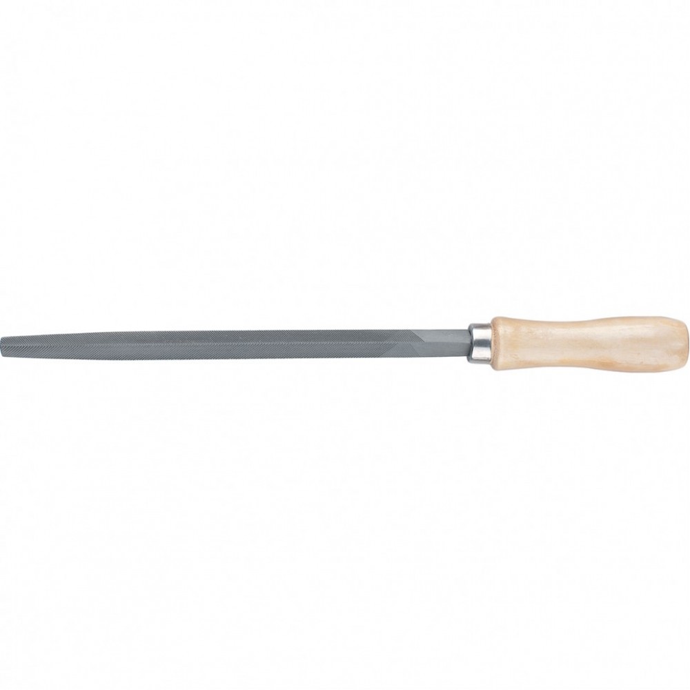 Напильник трехгранный, 300 мм, деревянная ручка Сибртех