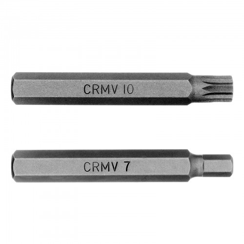 Набор бит HEX, Torx, SPLine, хвостовик-шестигранник 1/2, CrV, 42 шт. Stels