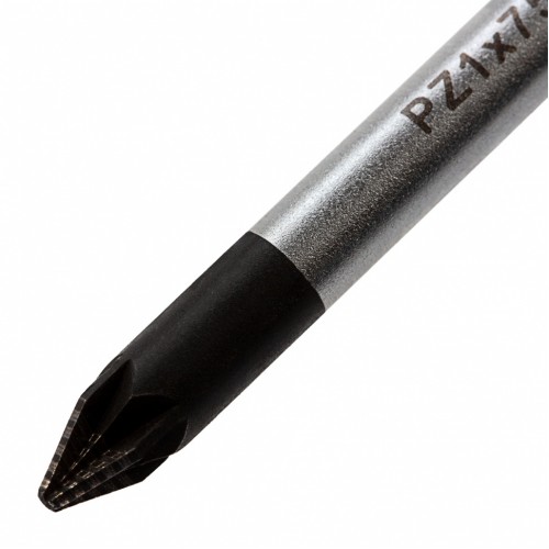 Отвертка PZ1 x 75 мм, S2, трехкомпонентная ручка Gross