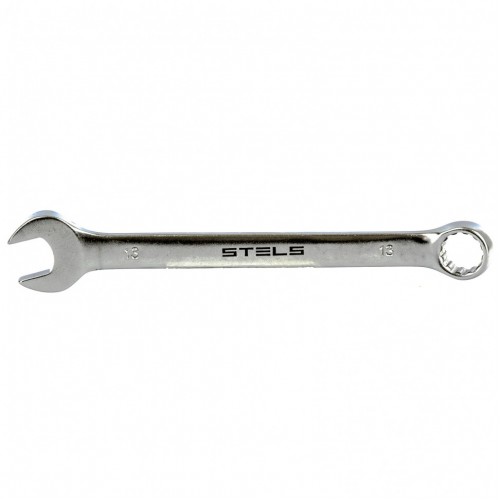 Ключ комбинированный, 13 мм, CrV, матовый хром Stels