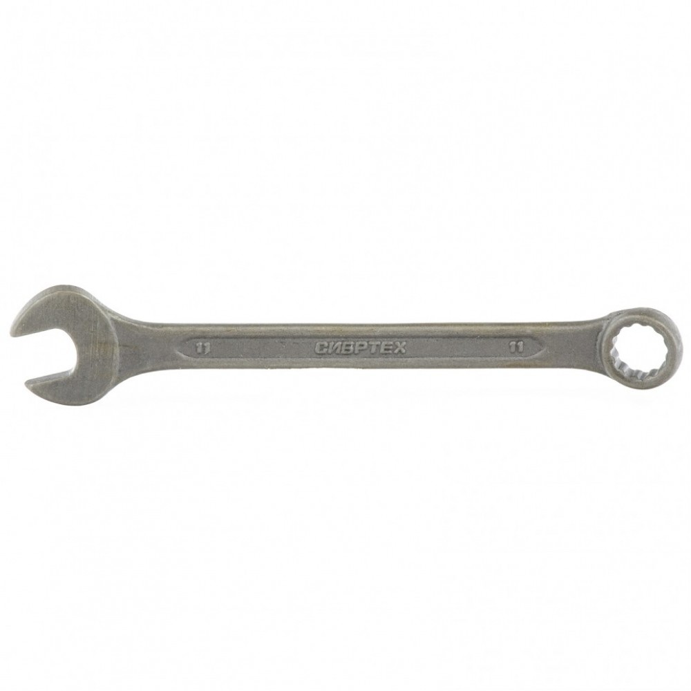 Ключ комбинированый, 11 мм, CrV, фосфатированный Сибртех
