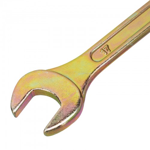 Набор ключей рожковых 6-17 мм, 6 шт, желтый цинк Сибртех