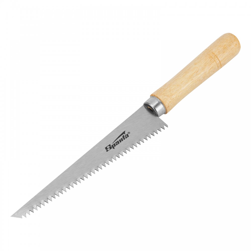 Ножовка по гипсокартону, 180 мм, деревянная рукоятка Sparta
