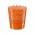 Металлическое кашпо, Д150 Ш150 В170, оранжевый