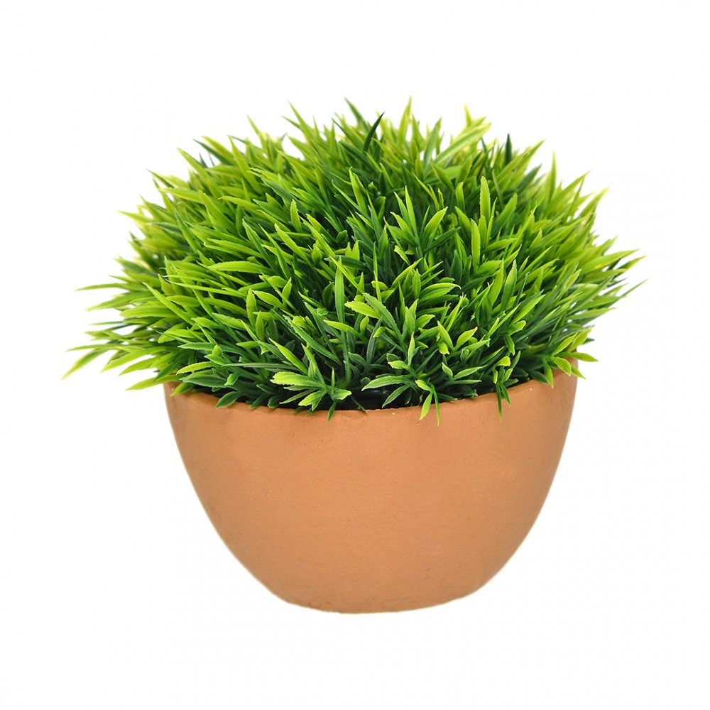 Декоративная "Трава в кашпо", зеленый